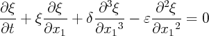                     3         2
@q- +  q-@q--+  d-@--q--  e @--q--=  0
@t      @x1      @x13       @x12  